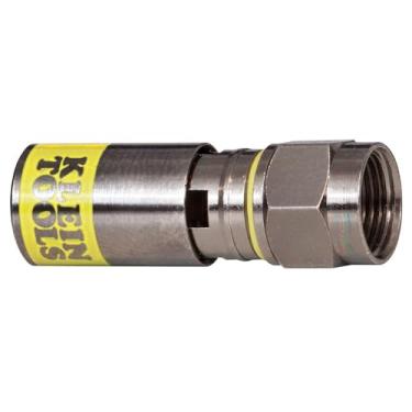 Imagem de Klein Tools – Conector F VDV812-606 para cabo coaxial RG6/6Q, conector universal de compressão RG6