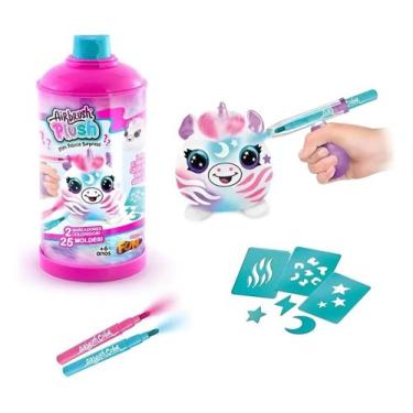 Imagem de Mini Pelúcia Surpresa Para Pintar Airbrush Fun F02185 Colorido