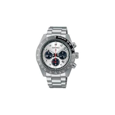 Imagem de SEIKO SSC911P1, Prospex masculino, cronógrafo solar, inoxidável, cristal de safira, data, WR, SSC911, prata/branco SS, Moderno