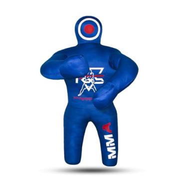 Imagem de PGS Saco de pancadas de luta livre infantil BJJ manequim de luta livre MMA Jiu Jitsu brasileiro judô karatê arremesso boxe manequins para prática não preenchido (azul, 101.6 cm (100 cm))