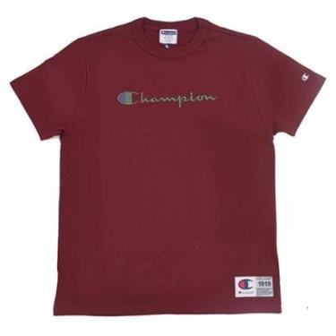 Imagem de Camiseta Champion "Heritage" Script Colors - Vinho-Masculino