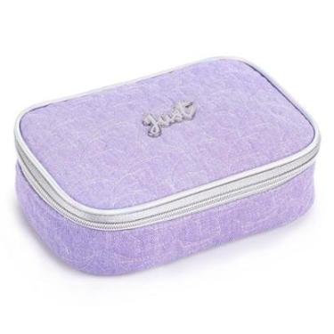 Imagem de Estojo Escolar Infantil Menina Organizador Porta Lápis Jeans-Unissex