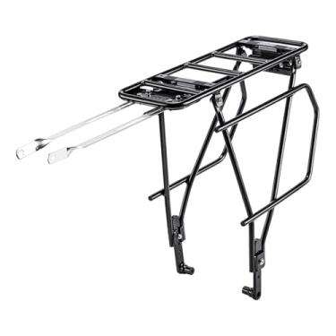 Imagem de menolana Bagageiro traseiro para bicicleta, suporte prático para carga traseira, acessório de alta capacidade de carga para ciclismo.