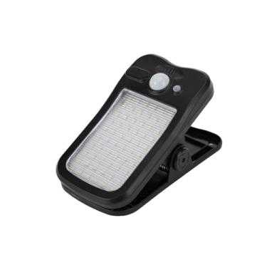 Imagem de Luz Solar com Grampo Médio e Sensor de Movimento Jardim para Parede Camping Carregamento USB Preenchimento LED