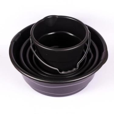 Imagem de Kit 3 Bacias + 1 Balde Grande Multiuso - Para Lavanderia, Cozinha e Limpeza - Resistente e Prático(KIT COM BALDE)