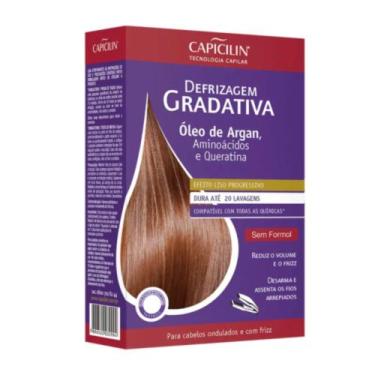 Imagem de Kit Defrizante Gradativa Capicilin Óleo De Argan 190ml