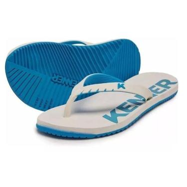 Imagem de Chinelo Kenner Red - Branco e Azul Turquesa-Masculino