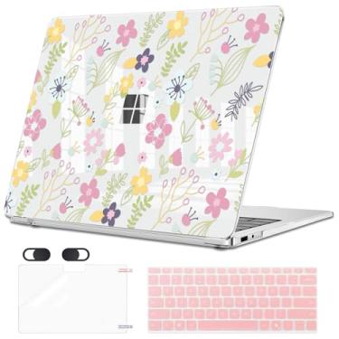 Imagem de Capa para laptop Microsoft Surface 2025 Windows 11 Copilot, PC Surface Laptop 33.0 cm capa para tela sensível ao toque adequada para o modelo 2095, capa rígida de plástico para teclado, película de