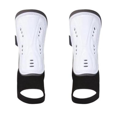 Imagem de Caneleira Infantil com Tornozeleira Proteção e Conforto – Futebol, Futsal e Society (7 a 12 anosk) (BRANCA)