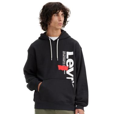 Imagem de Moletom Levis Masculino Relaxed Graphic Hoodie Preto-Masculino