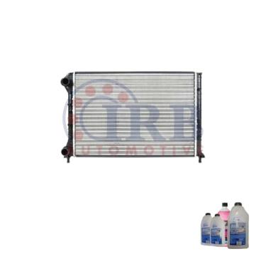 Imagem de Kit Radiador Doblo 1.6 16V 01> C/S Ar Todos + Aditivo Orbi Química Rosa 1L + Água Desmineralizada