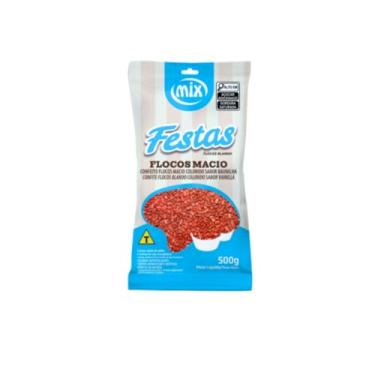 Imagem de Confeito Granulado Vermelho Gourmet Realça Cor e Sabor 500g Mix