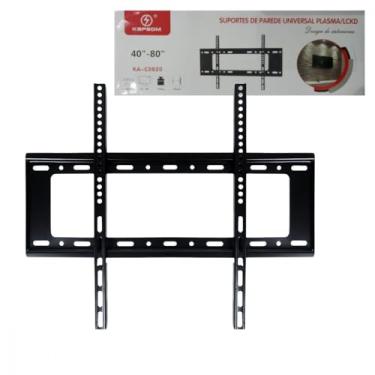 Imagem de Suporte Fixo Universal para TV 40 a 80" – Encaixe Rápido, Aço Reforçado, Pintura Epóxi, Padrão VESA, Alta Estabilidade, Para TVs LED/LCD em Casa, Escritório e Ambientes Comerciais