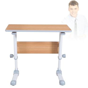 Imagem de Mesa de computador, altura ajustável para mesa C, faixa de elevação de 55 a 81 cm, botão de ajuste de ajuste de precisão de dupla face, mesa de escritório em casa, mesa para laptop, mesa sobrecama, B