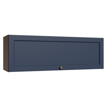 Imagem de Armário Aéreo 100 cm 1 Porta Basculante Rustic/azul Vik Madesa