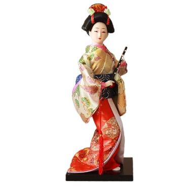 Imagem de Kimono Dolls Ethnic Japanese Geisha Dolls 9" Deocration Ornament, Miniature Figurines Girl Statue for Desktop Home Women Girl, Style C/102(Style a)