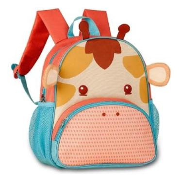 Imagem de Mochila De Bichinhos Zoo Infantil Menina Clio Pets Vaca Girafa CP24021D Cor:;Tamanho:Único-Feminino