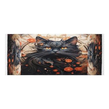 Imagem de Wassud Mecha Cat(4) capas de lavadora e secadora, protetor de lavadora com sacos de armazenamento, capa de geladeira à prova de poeira com bolsos para lavanderia doméstica, cozinha, 120 x 55 cm