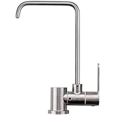 Imagem de Torneira de filtro de água potável torneira de pia de cozinha torneiras de janela escovadas rotação 360 torneira purificador de pia de cozinha serve para sistemas de osmose reversa 1/4''-D,C
