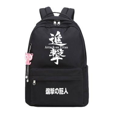 Imagem de Mochila Attacks on Titans Levis Ackermans Cartoon Kids