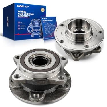 Imagem de KAX Rolamento de roda dianteira e conjunto de cubo 5 terminais 2 peças com ABS adequado para Chrysler 200 2015-2017, Dodge Dart 2013-2016 substitui 513348