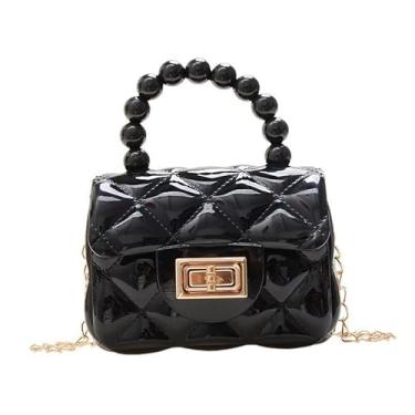 Imagem de Bolsas transversais para mulheres, pequena e fofa, bolsa de ombro, carteira de telefone, bolsa casual, trabalho, viagem, bolsa de mão para compras, Preto, Tendência