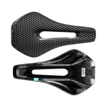 Imagem de Selim De Bicicleta De Carbono Totalmente Impresso Em 3D 135/145/155mm,