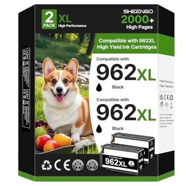 Imagem de SHEENGO Cartuchos de tinta preta 962 962XL para impressora compatíveis com 962XL cartucho de tinta preta para tinta 9010 9015 962 962 XL Use com impressoras Officejet Pro 9010 9015 9018 9020 9025