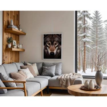 Imagem de Lobo solitário - 50 x 70 Caixa (canvas)