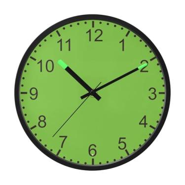 Imagem de ODAWA Relógio de parede legível noturno indefinido, relógio de parede de movimento silencioso de 30 cm para escritório, cozinha, quarto