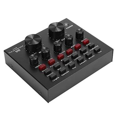 Imagem de Luocute Placa de Som Ao, 7 Métodos de Conexão Trocador de Voz BT Suporte para Computador Móvel Com 112 Elétricos 18 Efeitos Sonoros para Gravação de Transmissão Ao, Jogo, Conferência