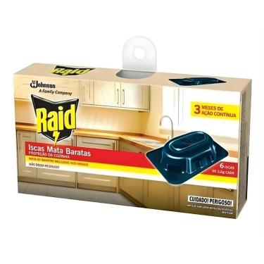 Imagem de Iscas Mata Baratas 6 Unidades Elimina o Ninho com Efeito Dominó Proteção por até 3 Meses Mais Seguro para Crianças e Pets