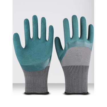 Imagem de Luvas de jardinagem duráveis para escavação, plantio, remoção de ervas daninhas – Luvas de jardim resistentes para homens e mulheres (design ergonômico, pontas reforçadas), médias.