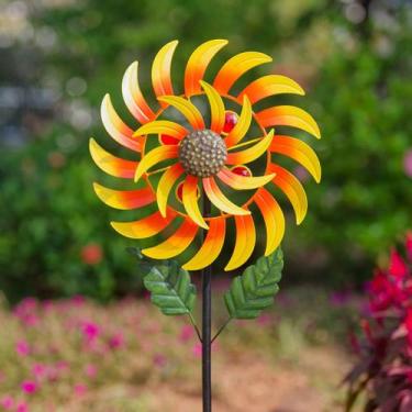 Imagem de Wind Spinners Viveta Sunflower Metal para quintal e jardim