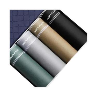 Imagem de Shorts Boxer Sexy De Algodão Masculino 4 Peças Roupa Íntima Masculina 