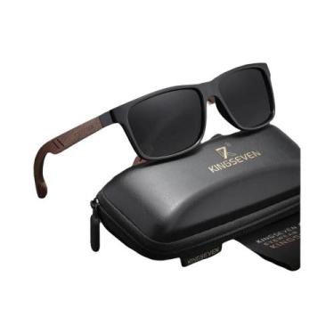 Imagem de Óculos De Sol Vintage De Madeira Polarizados UV400 Para Homens E Mulhe