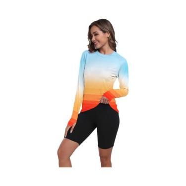 Imagem de Camisa De Proteção UV De Manga Longa Para Mulheres, Leve E De Secagem 