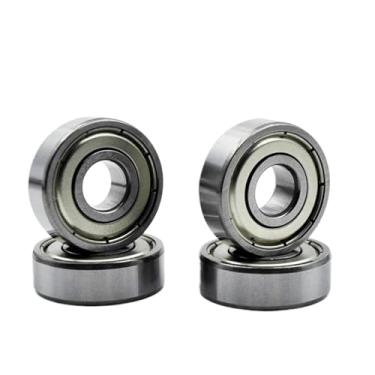 Imagem de 606 607 608 609 625 626 627 628ZZ 2Z Bearings Bore 5mm-9mm Roller Wheel Lubricated Sealed Bearing 10Pcs(606ZZ 6x17x6mm)