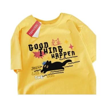 Imagem de Camisetas Pretas Para Pais E Filhos, Camisetas De Algodão Casual De Ve