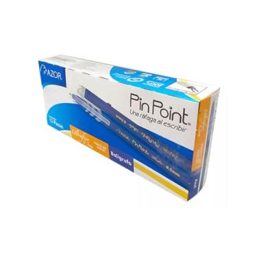 Imagem de AZOR Canetas esferográficas de ponta fina com ponta fina 0,5 mm, pacote com 12