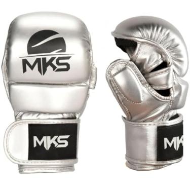 Imagem de Luva Mma Profissional Competition Shooter - MKS Combat (PRATA, G/GG)