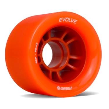 Imagem de Bont Evolve Rodas de Patins para Interior de Nível Profissional - Conjunto de Rodas de Alta Velocidade de Poliuretano de Alto Desempenho - 88A 94A 96A 98A - Azul Rosa Verde Laranja (Laranja 98A -