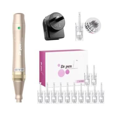 Imagem de Caneta Derma Roller Sem Fio Ultima M5 12PCS Caneta Micro Para Cuidados