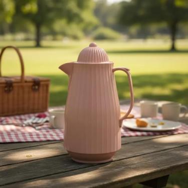 Imagem de Garrafa Térmica Mini De Plástico Bege 400ml