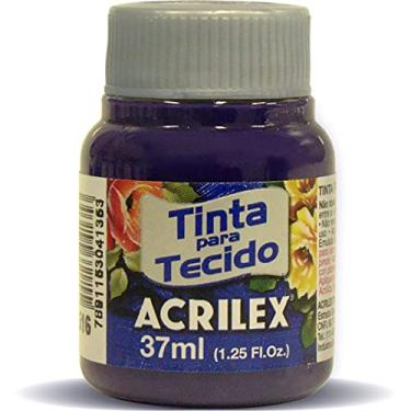Imagem de Acrilex Fosca Tinta para Tecido, Roxo (Violeta), 12 x 37 ml