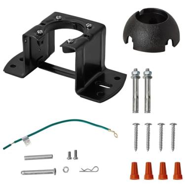 Imagem de 1 conjunto de cabide de metal preto com bola de suspensão