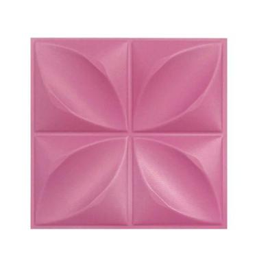 Imagem de Kit Placas 25x25cm 3D Colorido Decorativa Pétalas Flor Revestimento Pl