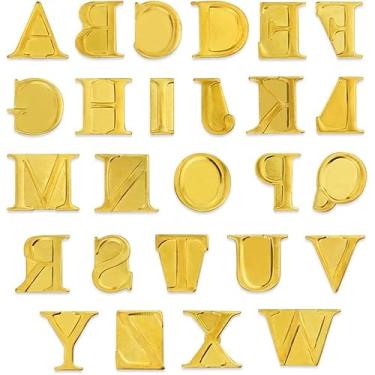 Imagem de Pacote com 26 Conjunto de alfabeto para queima de madeira - 26 letras grandes - Conjunto DIY para madeira ou outras superfícies, tamanho M4