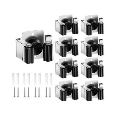 Imagem de Suporte De Parede Em Aço Inoxidável Para Vassouras E Rodos, Organizado