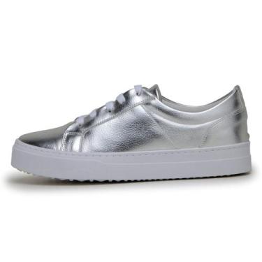 Imagem de Tênis Feminino Casual Vegano DIfranca 2021 - Prata - PDK - 24, 33